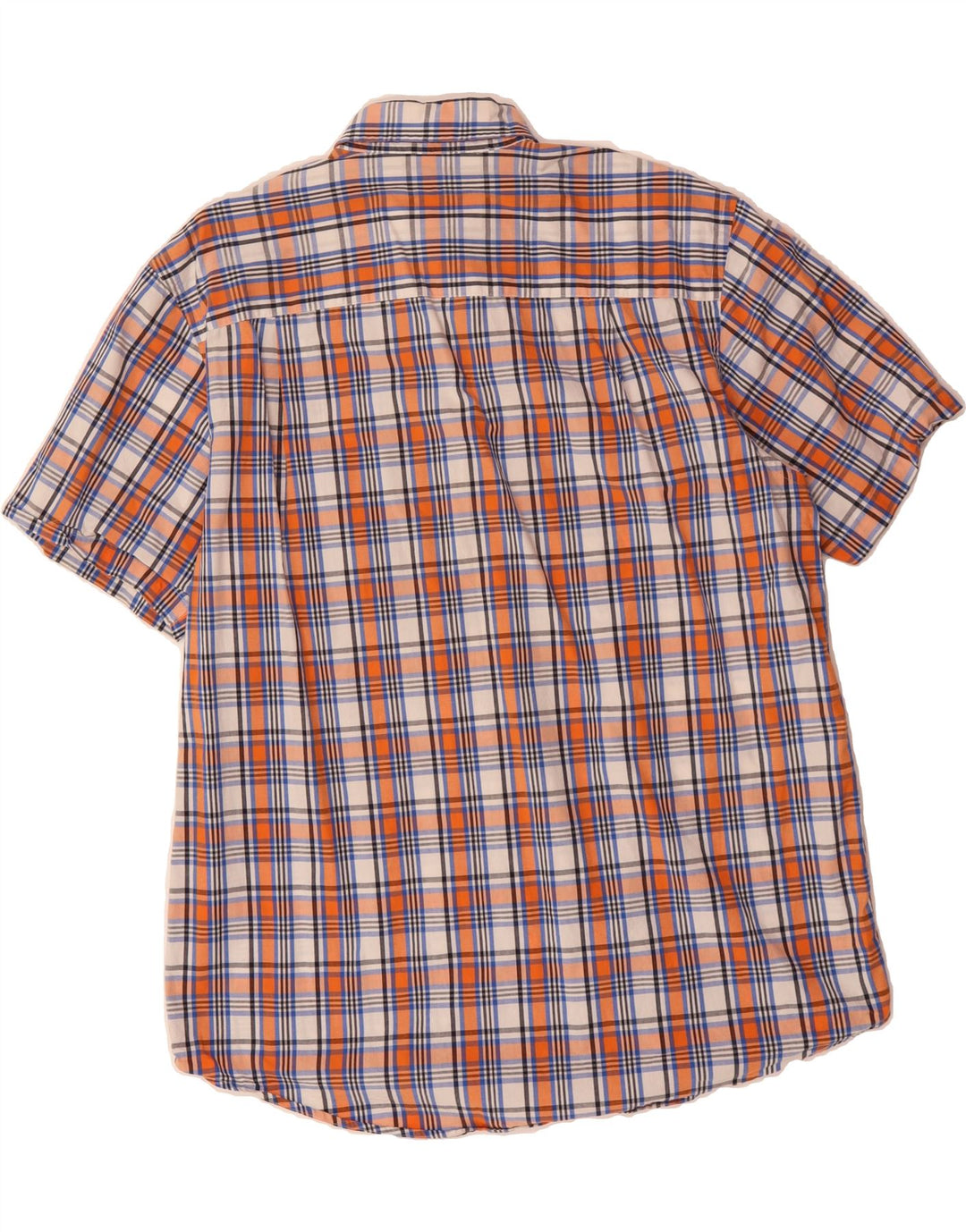 IZOD Mens Short Sleeve Shirt Large Multicoloured Check Cotton Vintage Izod and Second-Hand Izod from Messina Hembry 