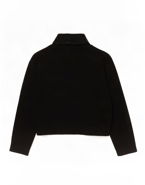 Calvin Klein Jersey Bolero para Mujer Reino Unido 14 Grande Rayón Negro
