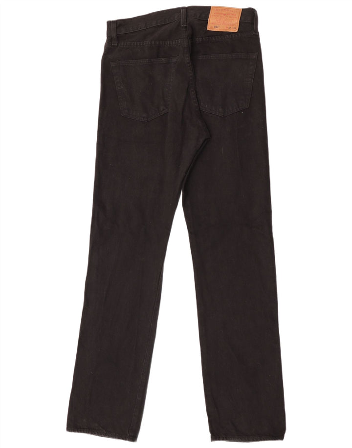 Levi's Jeans rectos 501 para hombre W32 L34 Algodón negro