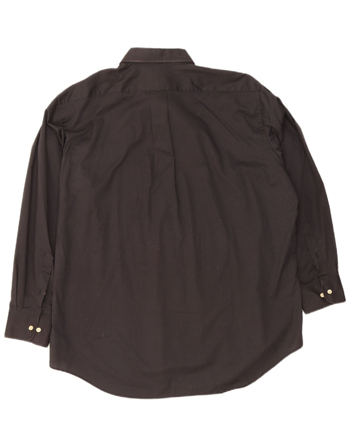 Chaps Camisa para hombre Talla 17 1/2 XL Algodón negro