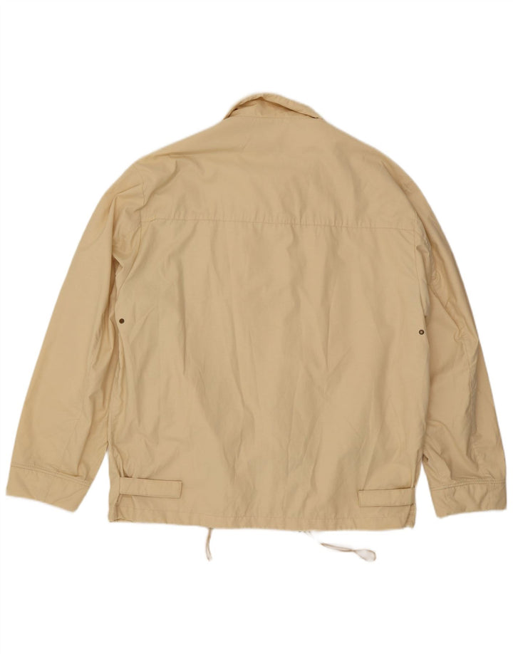 Vintage hombres bomber chaqueta Reino Unido 42 XL algodón beige