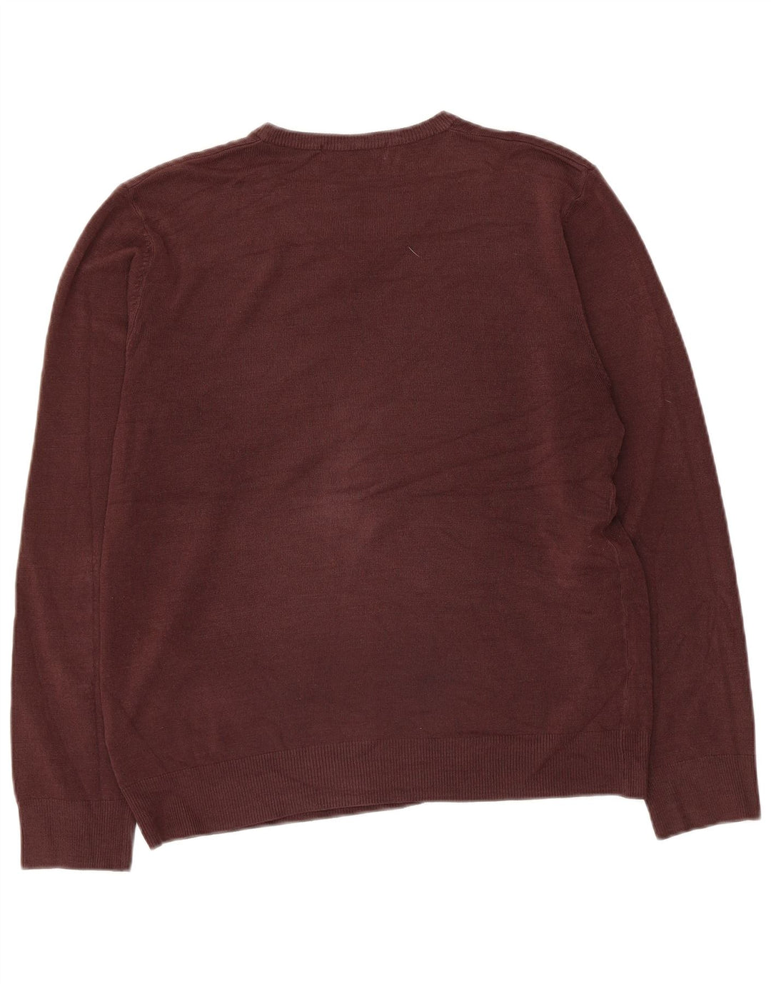 Marks & Spencer Suéter con Cuello en V para Mujer UK 40 Acrílico Marrón Medio