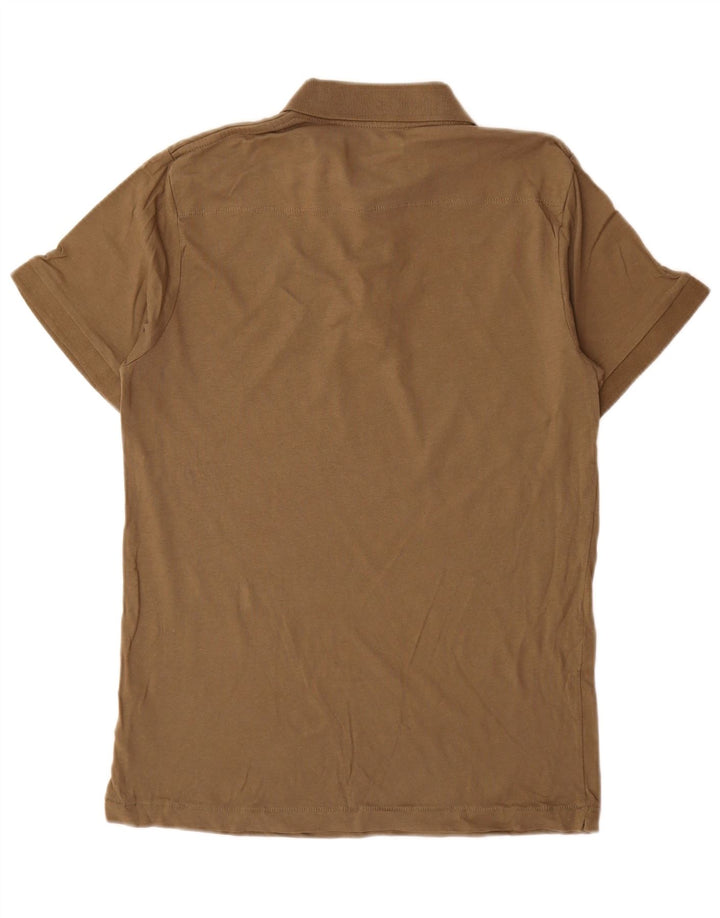 French Connection Polo para hombre de algodón caqui medio