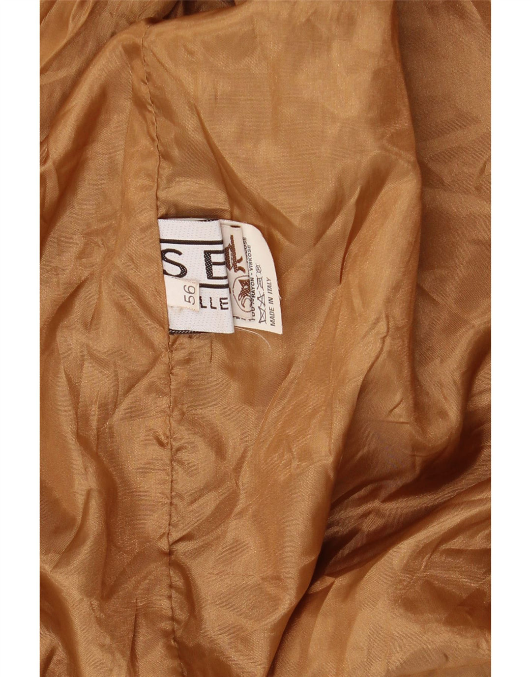 Vintage hombres cuero ante chaqueta IT 56 3XL cuero marrón