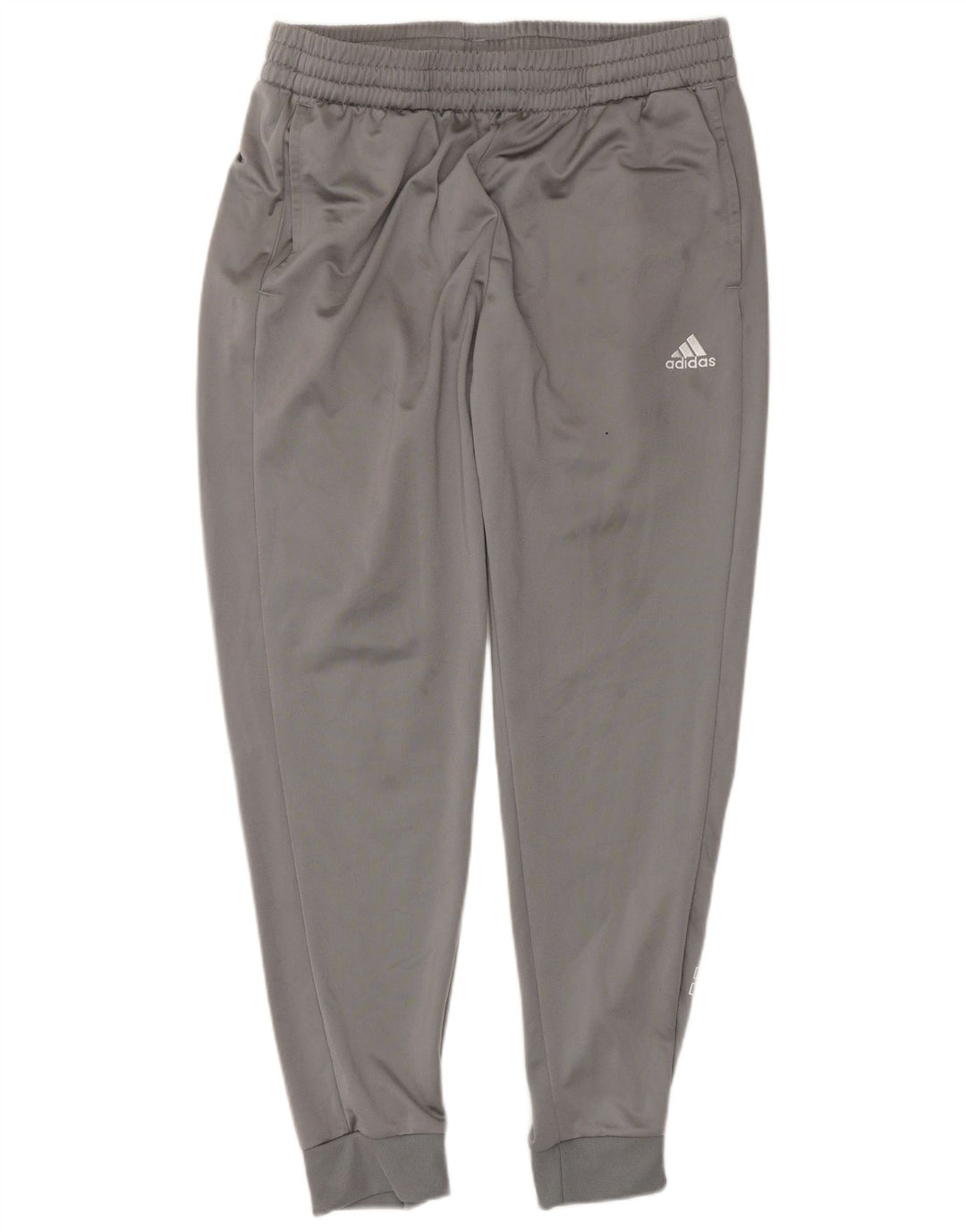 ADIDAS Mens Graphic Tracksuit Trousers Joggers Large  Grey Polyester