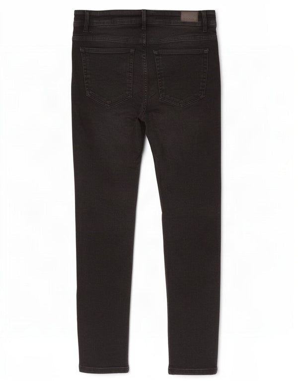 Zara Jeans ajustados para hombre EU 42 Large W32 L30 Algodón negro