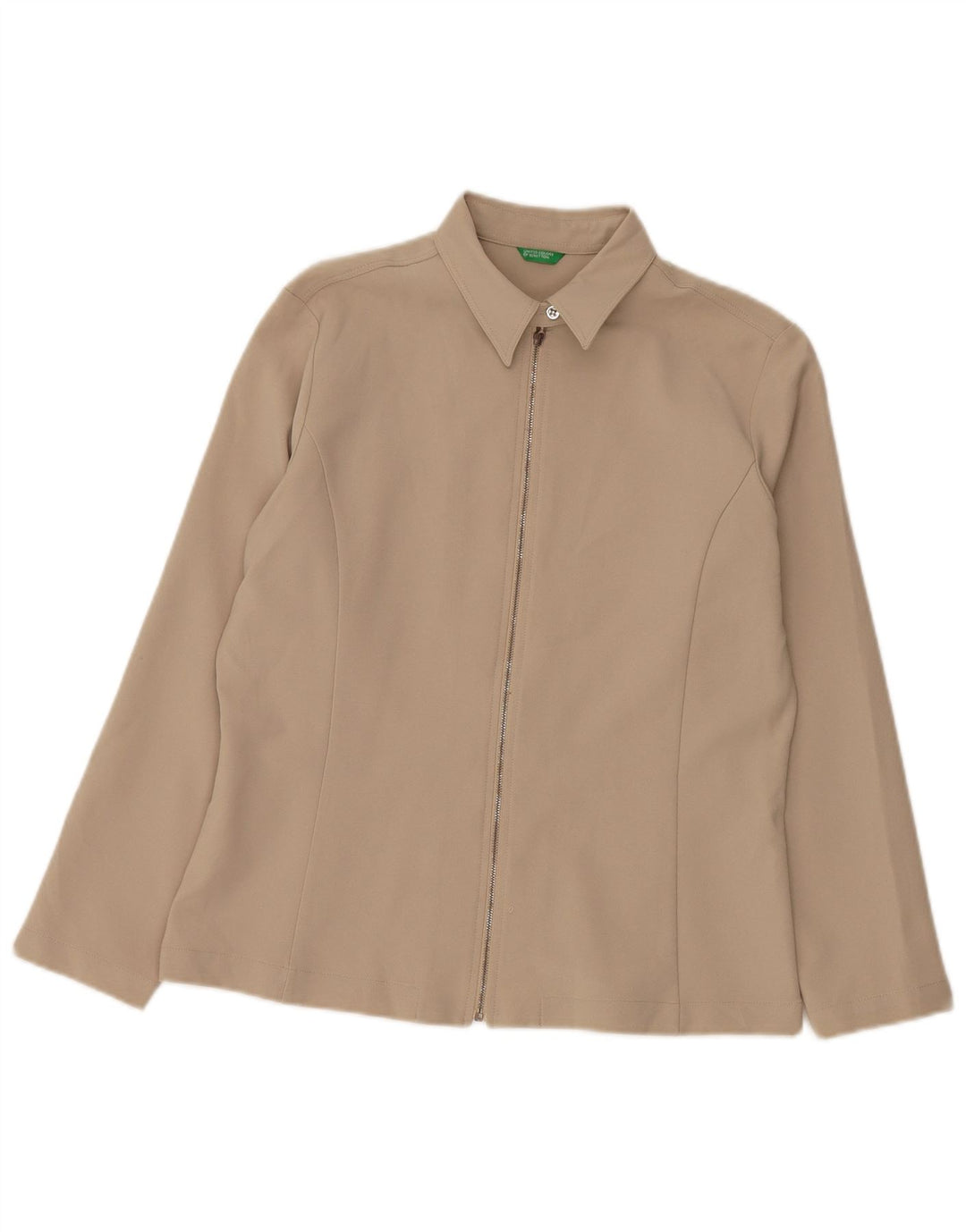 BENETTON Camisa Mujer IT 46 Grande Beige