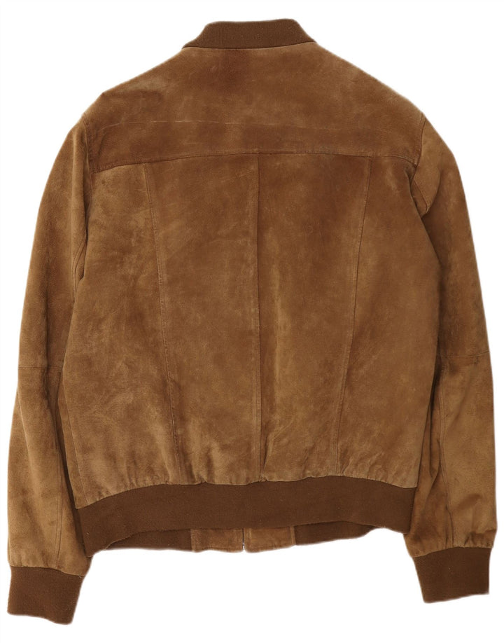 Conbipel Chaqueta bomber de ante para hombre IT 54 XL Marrón