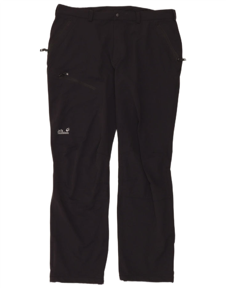 Jack Wolfskin Pantalones cargo para hombre UK 48 2XL W40 L34 Poliamida negra