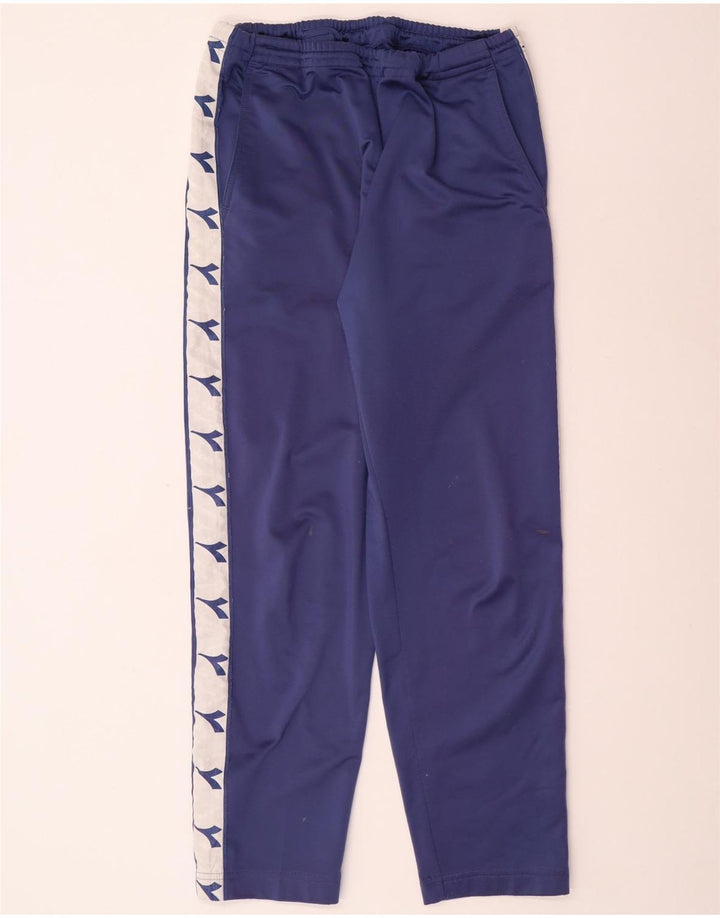 DIADORA Hombre Pantalón De Chándal Gráfico Grande Azul Colorblock Poliéster