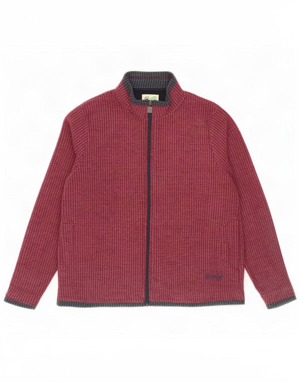 Chaqueta polar para mujer Weird Fish ES 40 2XL Poliéster con bloques de color burdeos