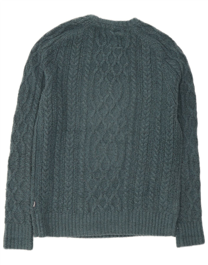 Jersey De Punto Con Cuello Redondo Para Hombre Fat Face Small De Lana Verde