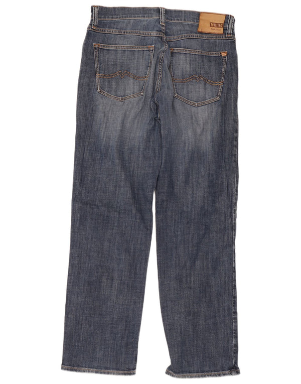 Mustang Jeans rectos de ajuste cómodo para hombre W34 L32 Algodón azul
