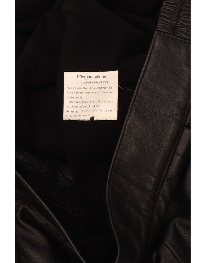 Stadler Chaqueta de cuero para hombre UK 44 2XL Negro