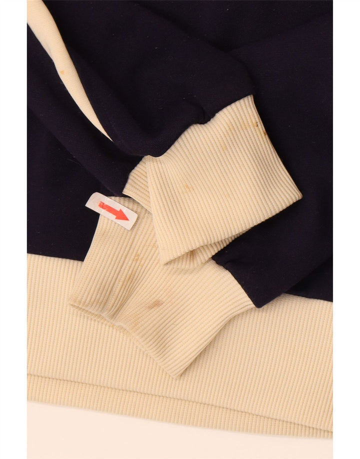 Puma Chaqueta de chándal para hombre, talla grande, poliéster con bloques de color azul marino