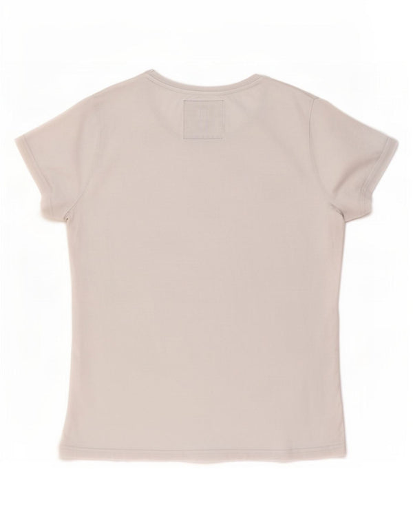 Superdry Camiseta gráfica para mujer Top UK 44 Large White Cotton