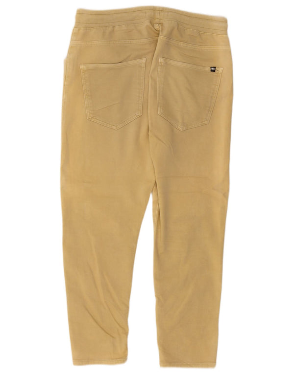 Zara Hombre Pantalones Cortos Delgados Grande W32 L25 Amarillo