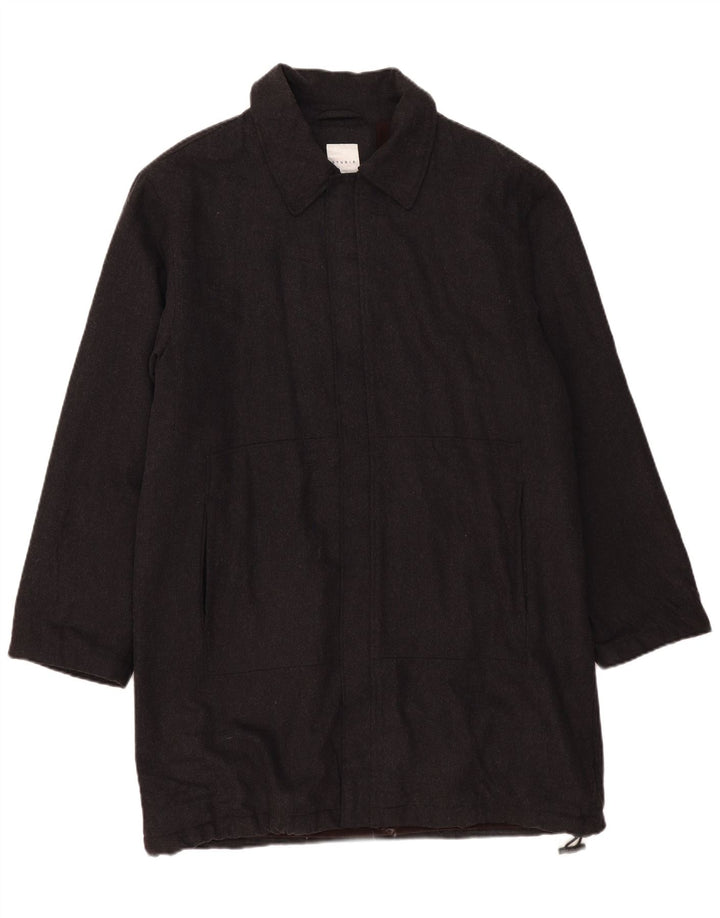 Conbipel Abrigo de estudio para hombre Reino Unido 40 Lana gris grande