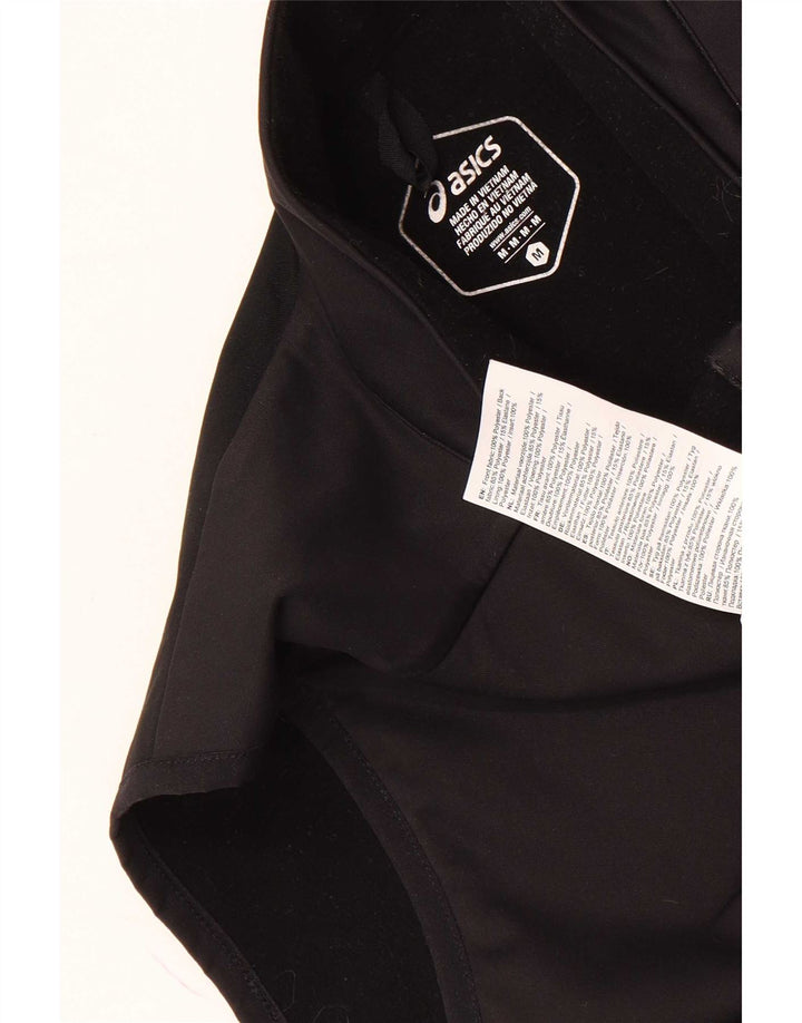 Asics Hombre Sin Mangas Chándal Top Chaqueta Mediano Negro Poliéster