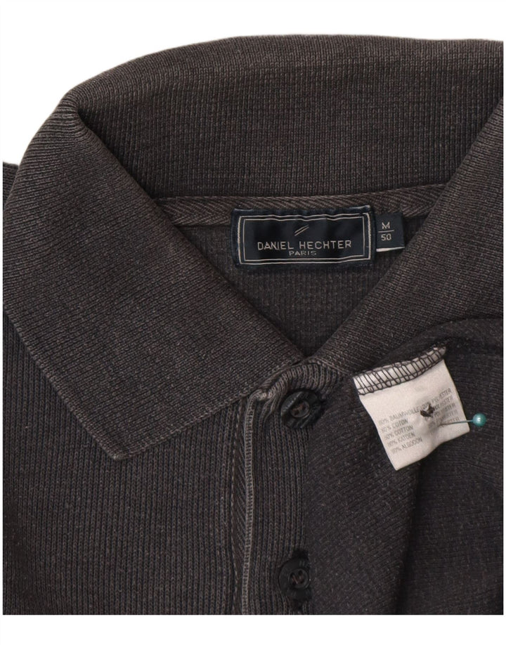 Daniel Hechter Jersey de cuello polo para hombre IT 50 Algodón gris medio