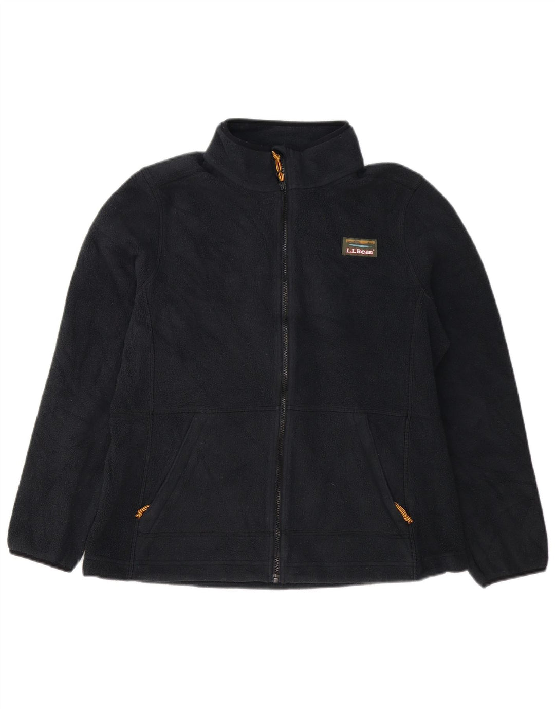 L.L.BEAN Chaqueta polar para mujer UK 46 Grande Poliéster negro