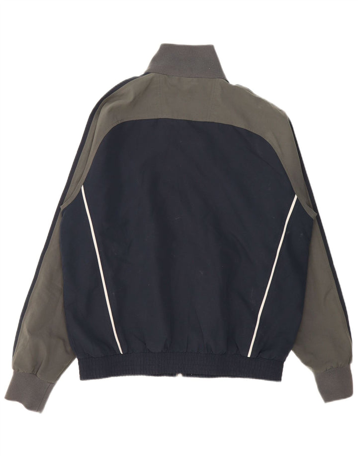 CHAMPION Chaqueta superior de chándal para hombre Poliéster con bloques de color azul marino grande