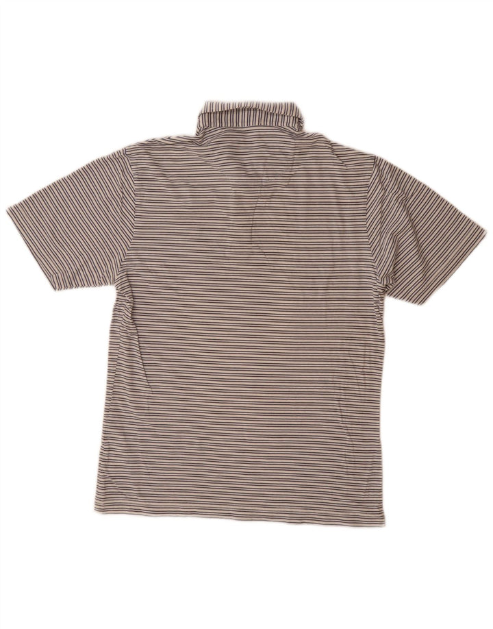PENGUIN Polo Heritage Slim Fit para hombre de algodón a rayas beige pequeño