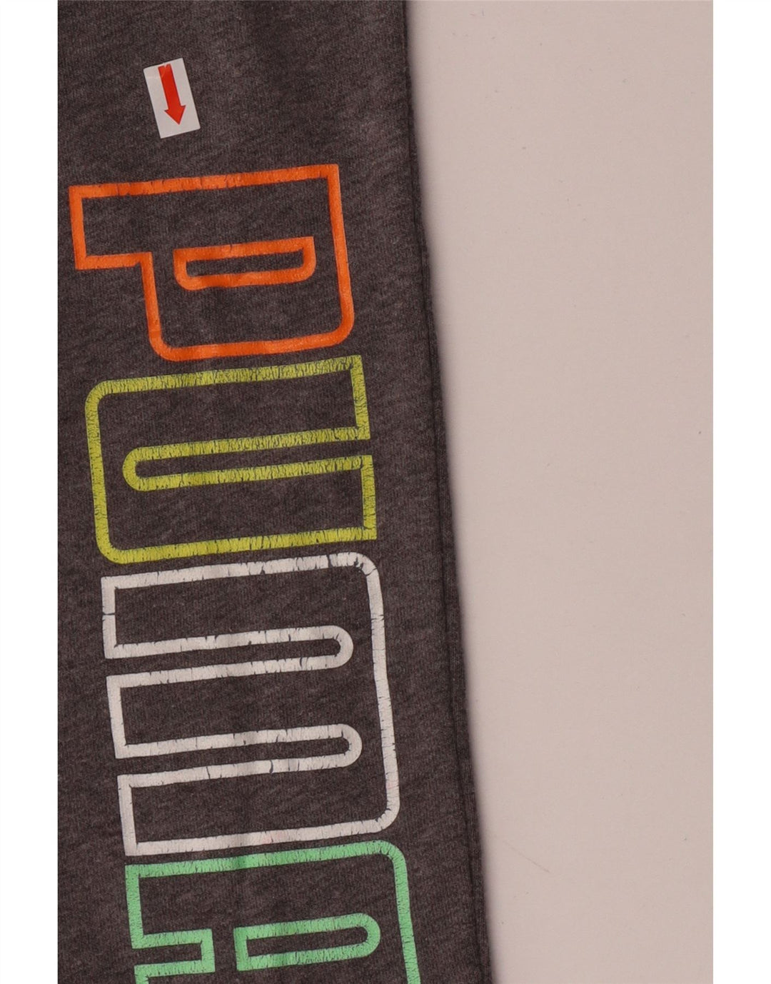 Puma Boys Graphic Chándal Pantalones Joggers 14-15 años Grande Gris Algodón