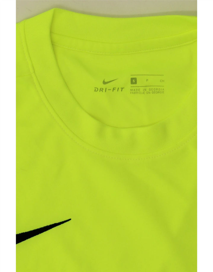 Camiseta Nike Dri Fit para hombre Top Small Verde Poliéster