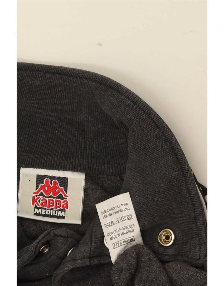 Kappa Hombre Chaqueta De Chándal Con Gráfico De Algodón Gris Medio Color Block