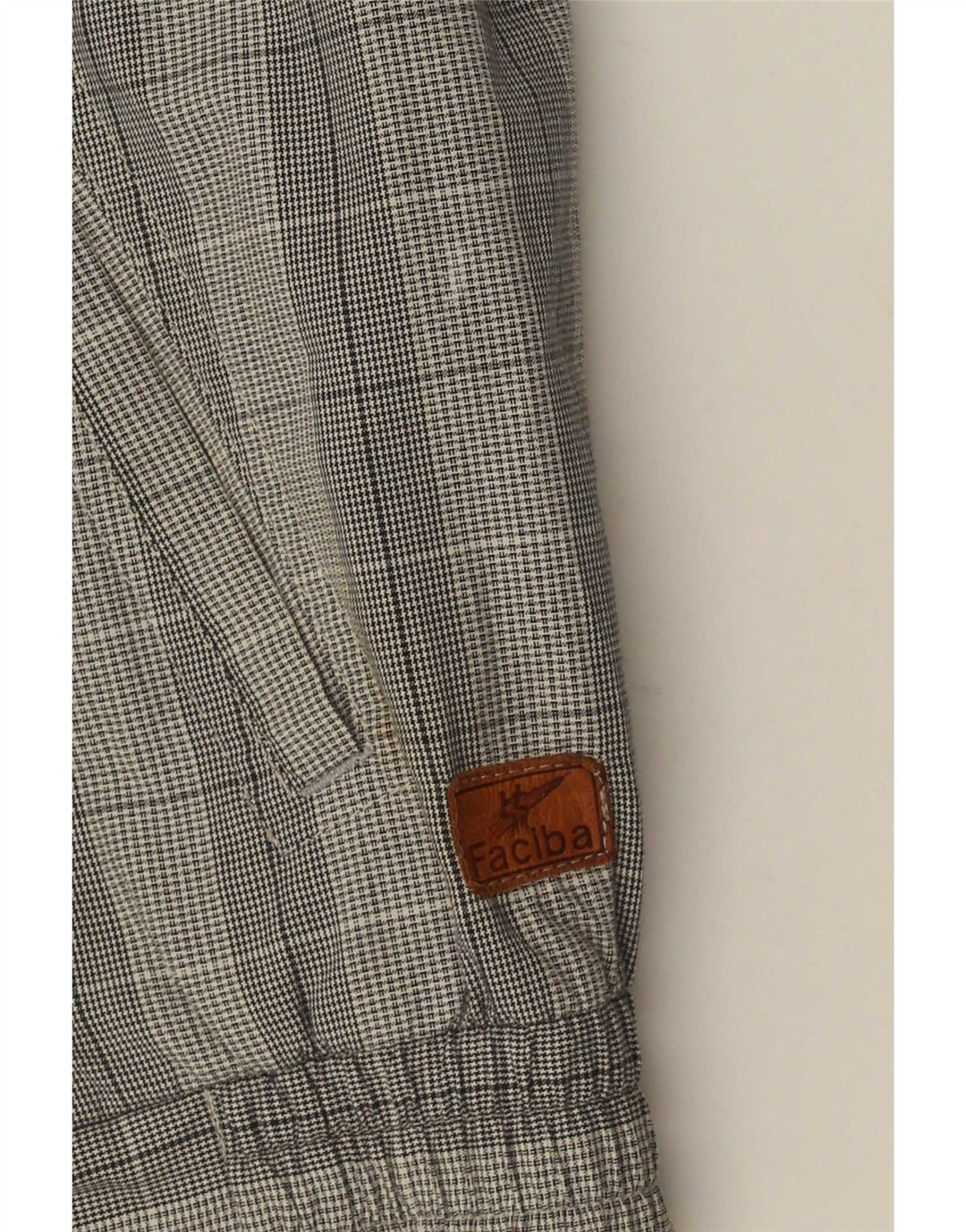 Faciba Chaqueta Bomber Militar para Hombre UK 38 Medium Grey Check