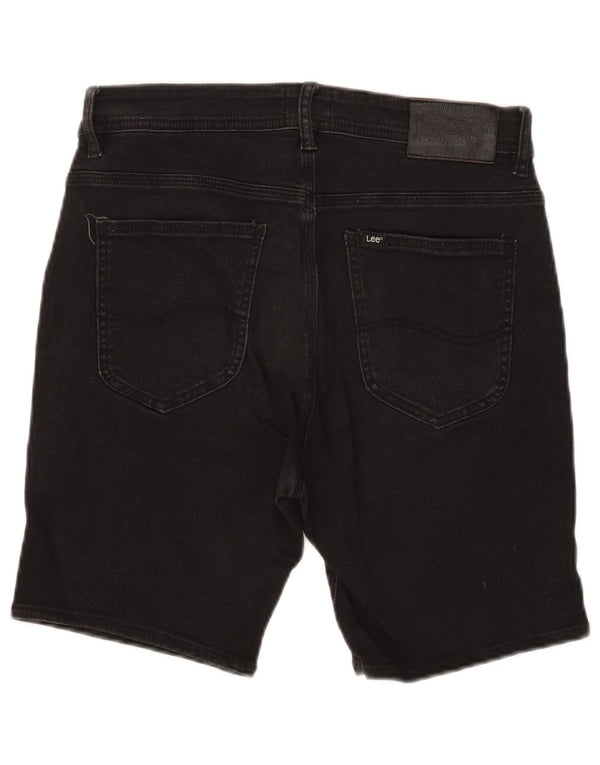 Lee Shorts De Mezclilla Para Mujer Grande W32 Algodón Negro