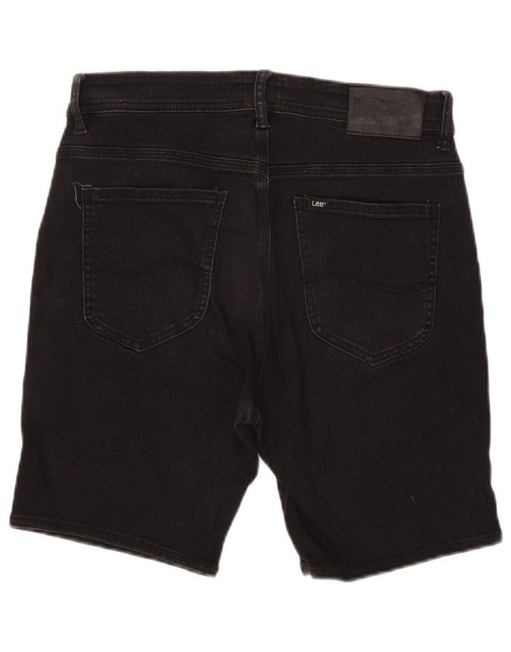 Lee Shorts De Mezclilla Para Mujer Grande W32 Algodón Negro