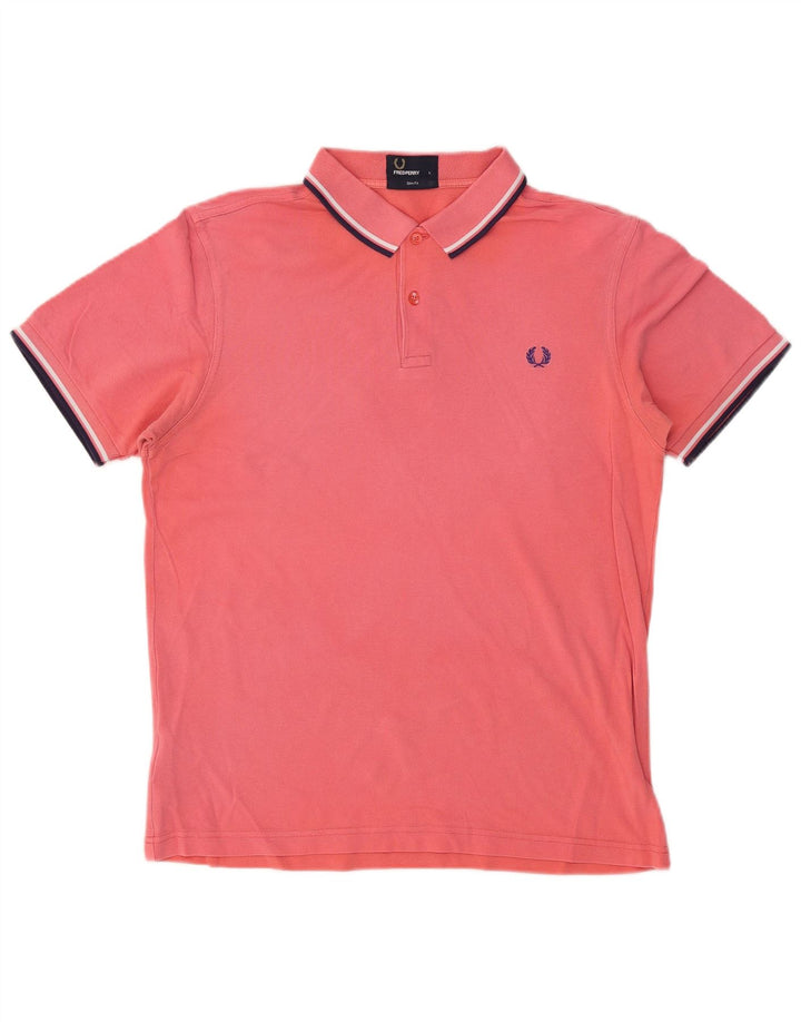Fred Perry Polo Slim Fit Para Hombre De Algodón Rosa Grande