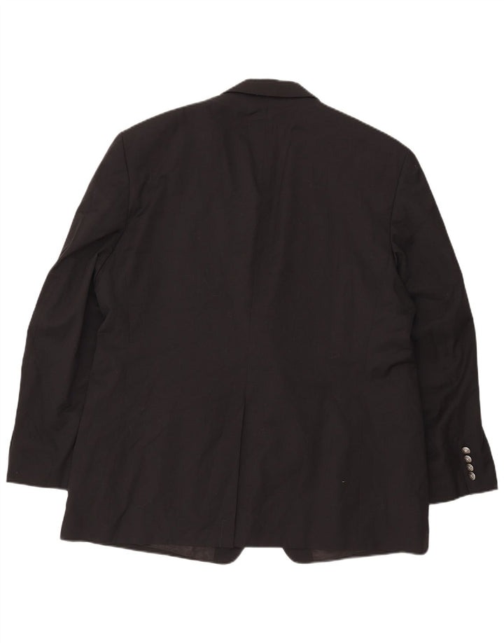 Ralph Lauren Chaqueta Blazer de 2 Botones para Hombre UK 46 2XL Lana Negra