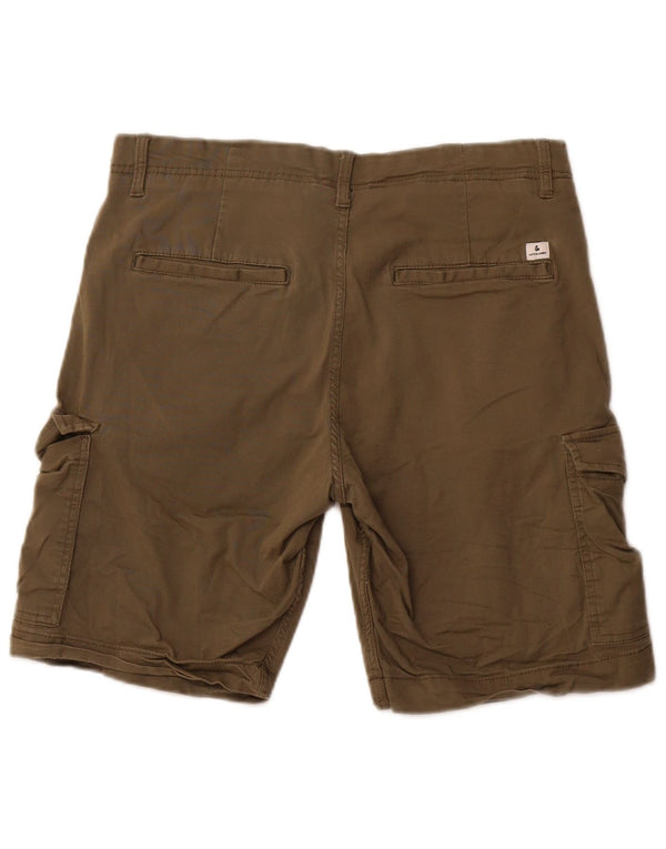 JACK & JONES Shorts cargo para hombre W32 Medium Khaki Cotton