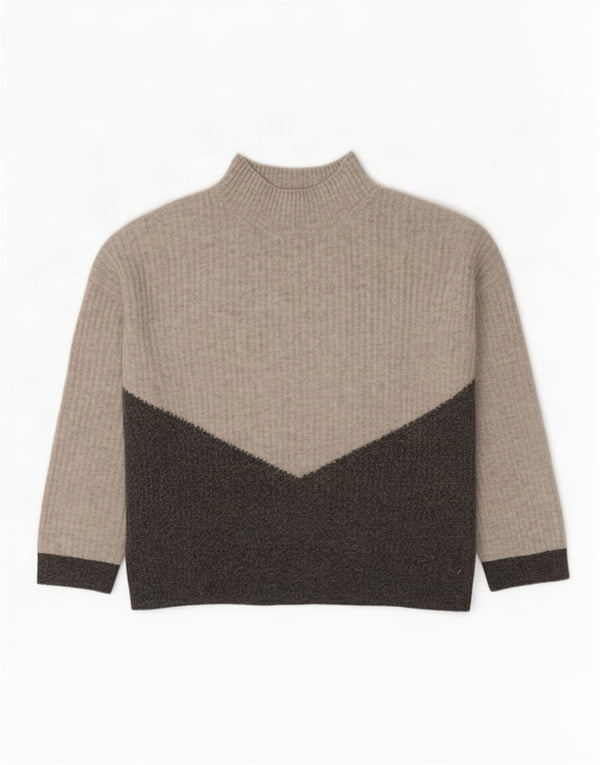 Marks & Spencer Suéter con Cuello Alto para Mujer UK 10 Small Grey