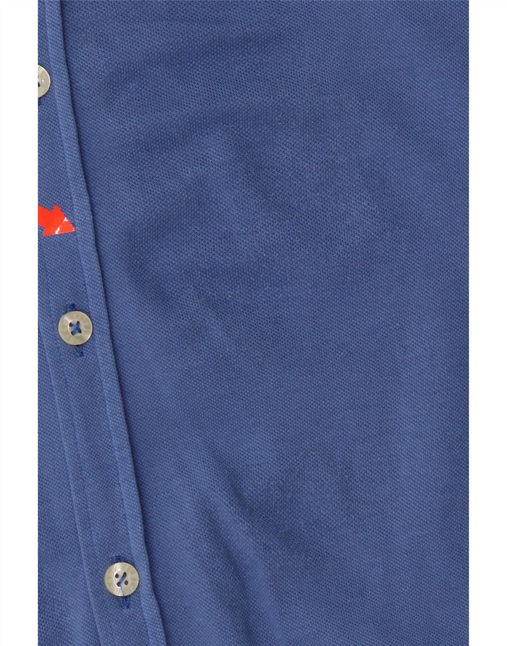 Brooksfield Camisa ajustada para hombre IT 46 Small Blue Cotton