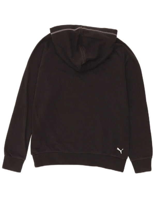 Puma Mujer Graphic Sudadera con capucha Jumper UK 12 Medium Negro