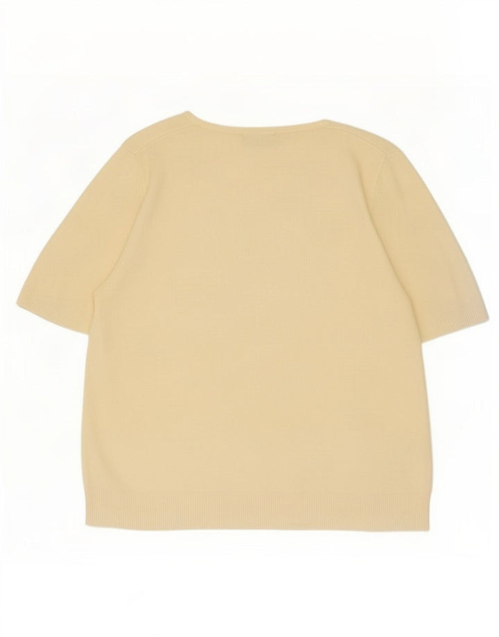 Marks & Spencer Blusa para Mujer Top UK 46 Grande Amarillo
