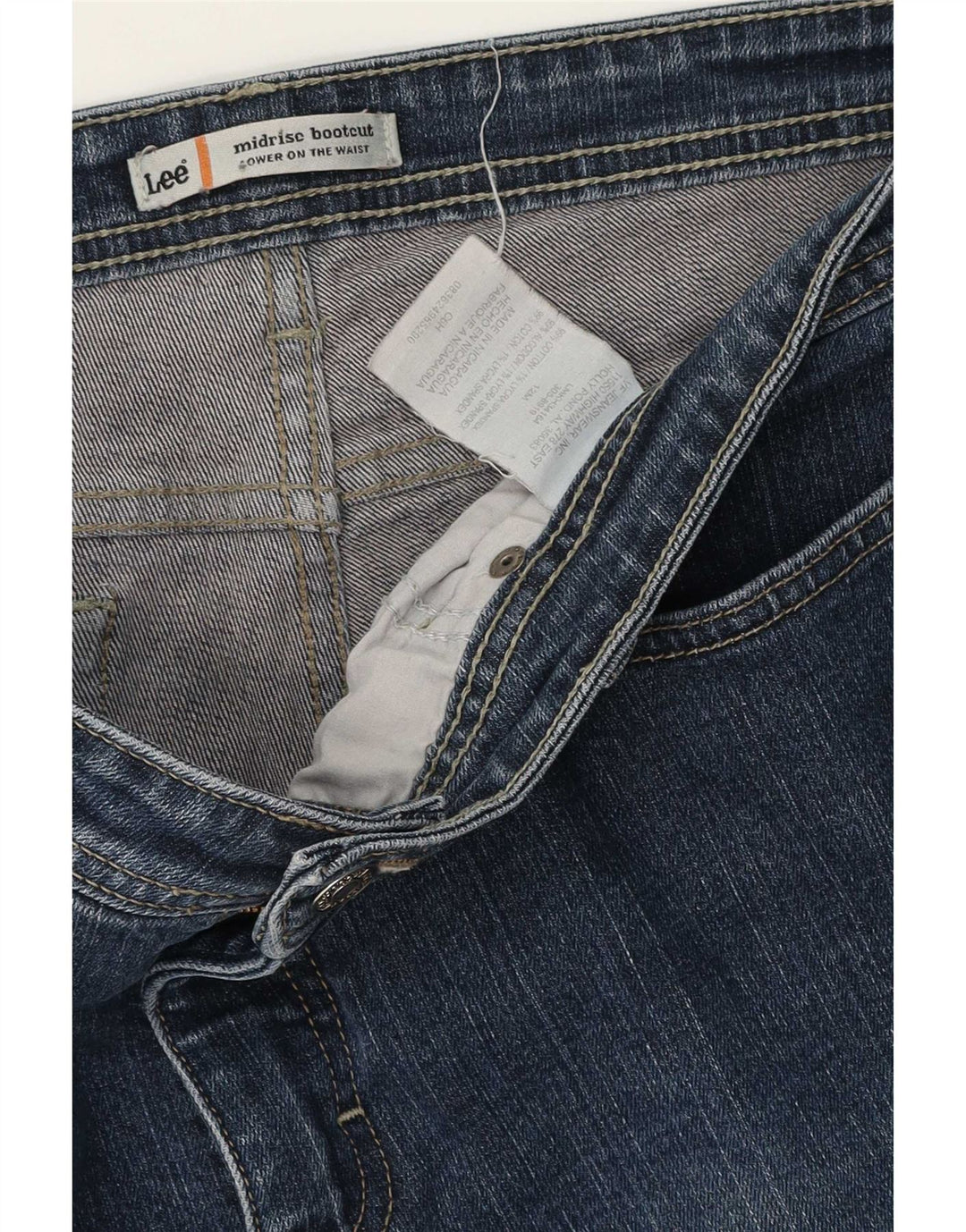 Lee Jeans de talle medio para mujer, talla 12, grande, W32, L31, algodón azul