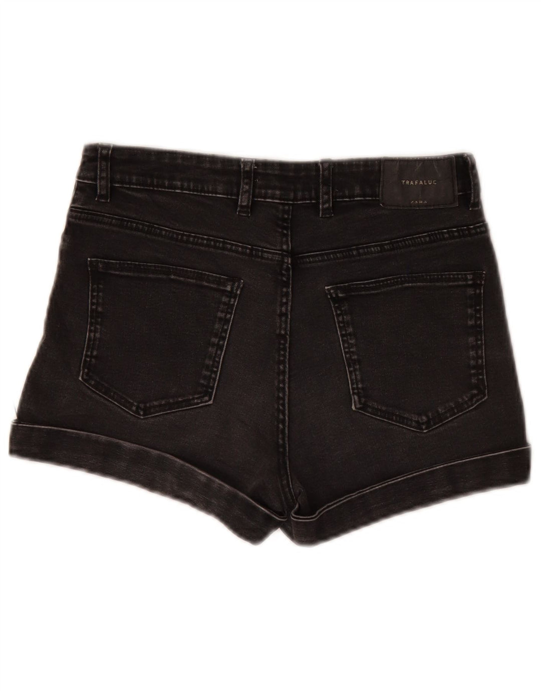 Zara Pantalones cortos vaqueros para mujer EU 36 XS W26 Negro