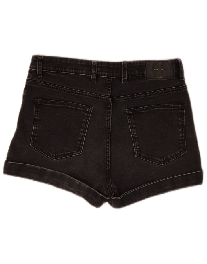 Zara Pantalones cortos vaqueros para mujer EU 36 XS W26 Negro