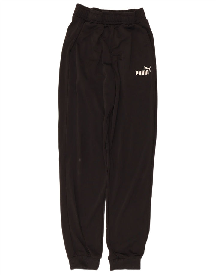 Puma Mujer Chándal Pantalones Joggers UK 10 Small Negro Poliéster