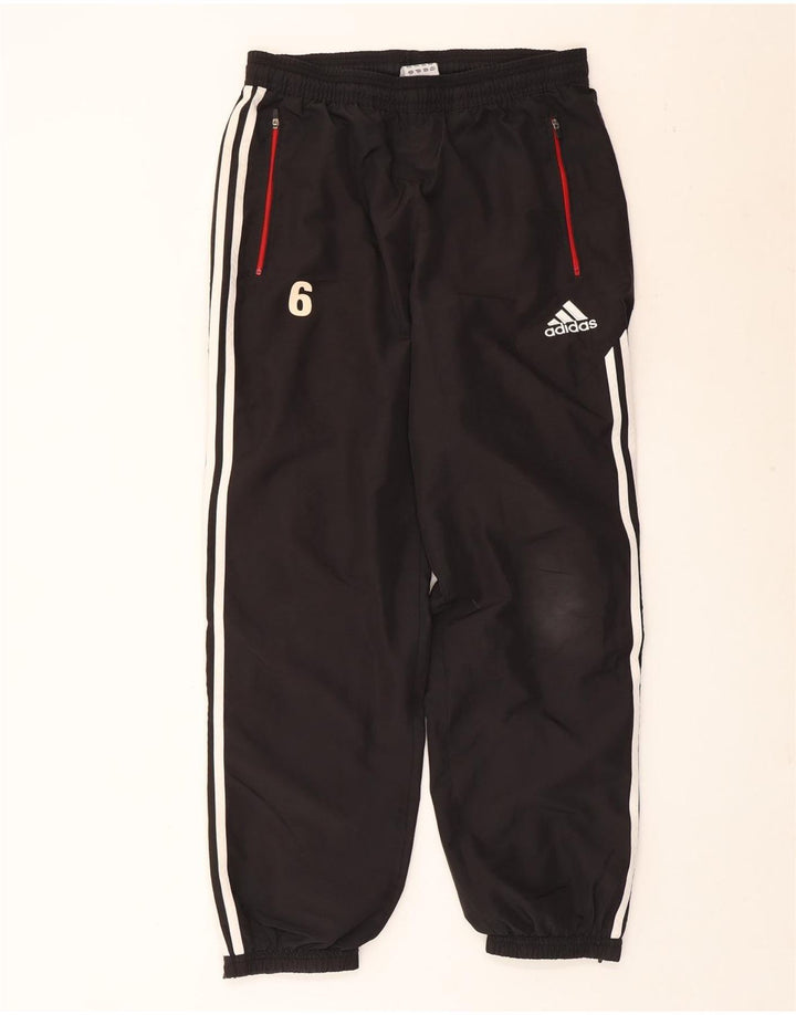 Adidas Pantalones de chándal para hombre Joggers UK 38/40 Medium Negro Poliéster