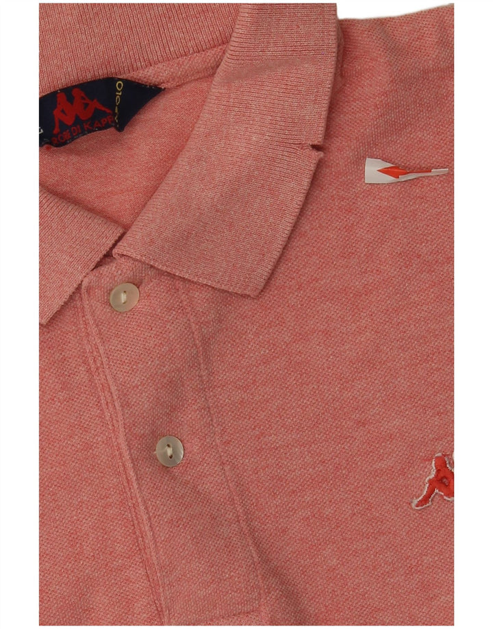Polo Kappa Hombre Grande Rosa Algodón