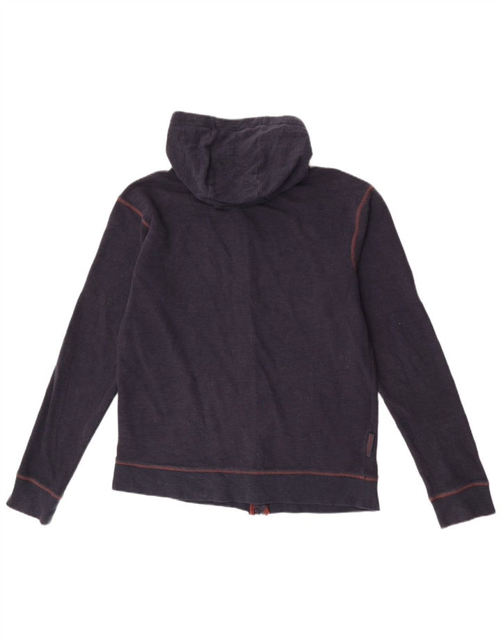 Mountain Warehouse Suéter con capucha y cremallera para hombre Algodón azul marino mediano