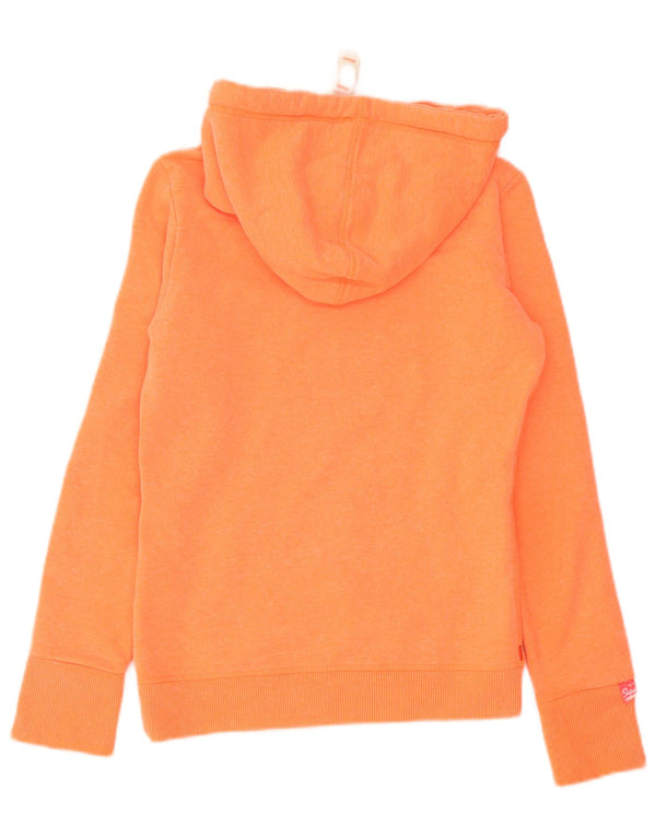 Superdry Jersey con capucha gráfica para mujer UK 6 XS Algodón naranja