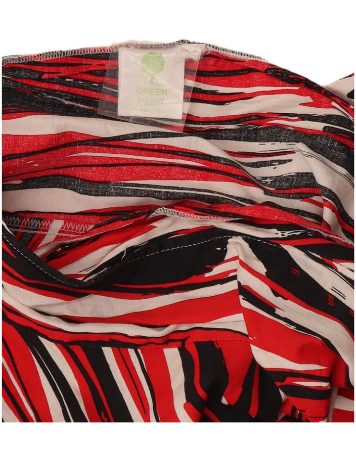 Vintage mujer A-Line falda W32 grande multicolor rayas