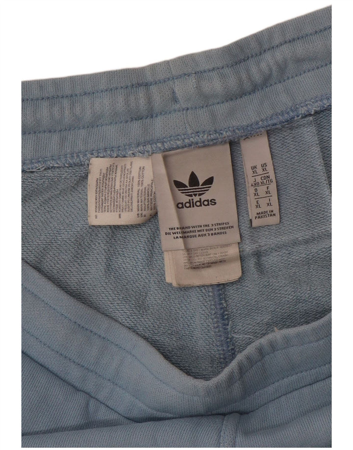 ADIDAS Pantalones cortos deportivos para hombre XL Algodón azul